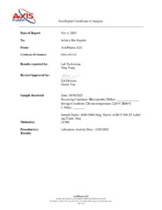 AOD-9604 5mg COA — page 1