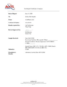 BPC-157 + TB-500 + KPV 30mg COA — page 1