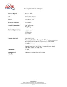 CJC-1295 5mg + Ipamorelin 5mg COA — page 1