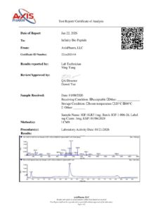 IGF-1 LR3 1mg COA — page 1