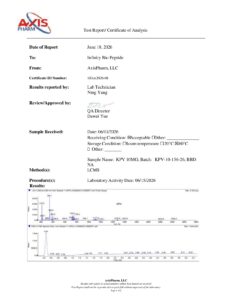 KPV 10mg COA — page 1
