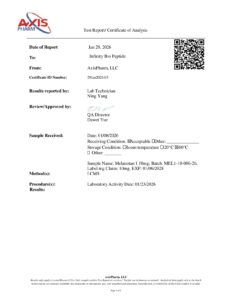 MT-1 10mg COA — page 1