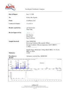 MT-2 10mg COA — page 1