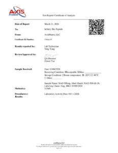 NAD+ 500mg COA — page 1