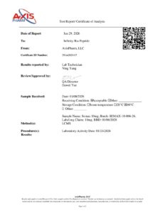 Semax 10mg COA — page 1