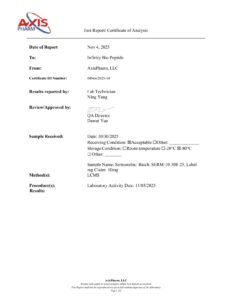 Sermorelin 10mg COA — page 1