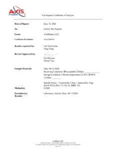 Tesamorelin 12mg + Ipamorelin 3mg COA — page 1
