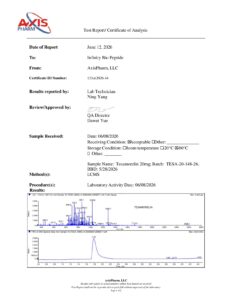 Tesamorelin 20mg COA — page 1